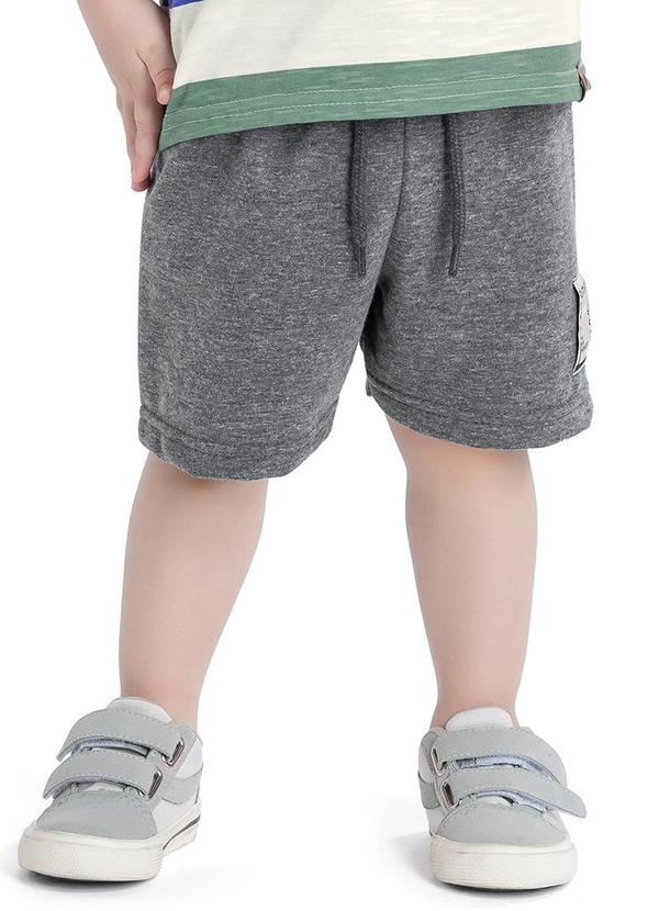 Elian - Bermuda Masculino Infantil Cinza