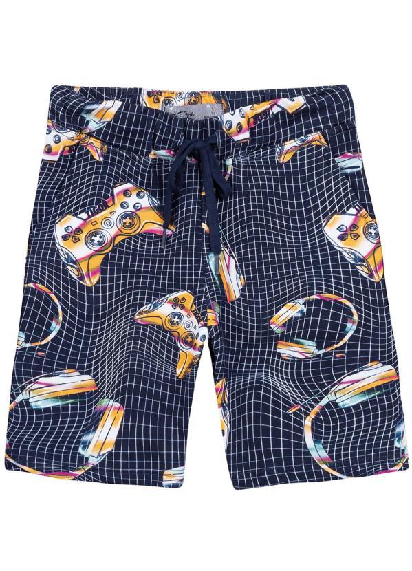 Tigor T Tigre - Bermuda Menino Azul 4