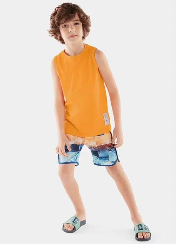 Tigor T Tigre - Bermuda Menino Azul 3