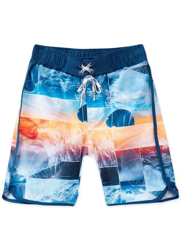 Tigor T Tigre - Bermuda Menino Azul 5