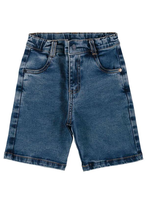 Up Baby - Bermuda Menino em Jeans com Elastano Azul 3