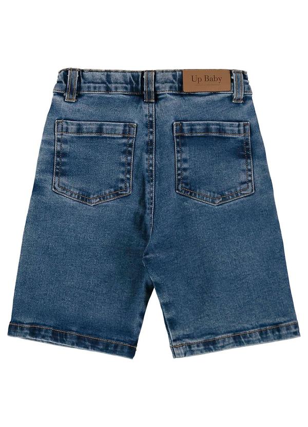 Up Baby - Bermuda Menino em Jeans com Elastano Azul 4