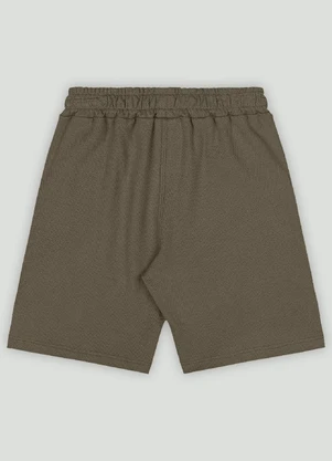 Bermuda Menino em Malha Alfaiataria Up Baby Verde - UP BABY