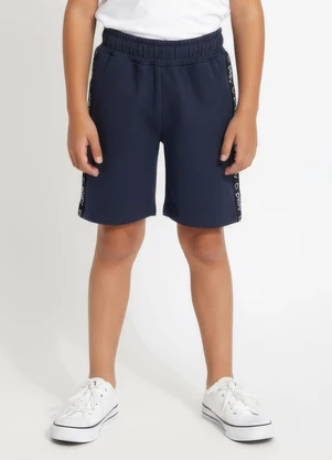 Multimarcas - Bermuda Menino em Malha Azul - MULTIMARCAS