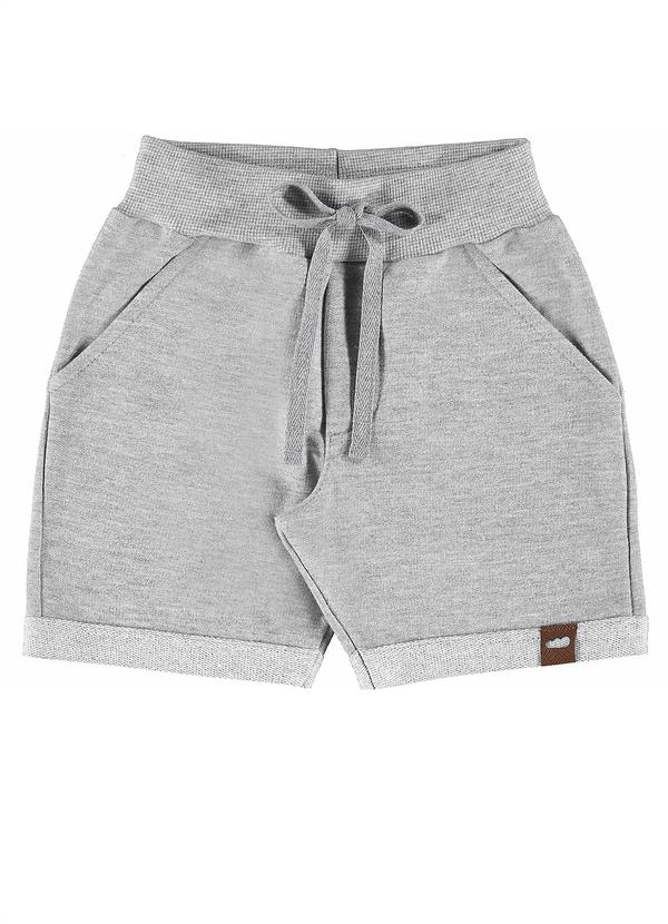 Marlan - Bermuda Menino em Moletinho Cinza
