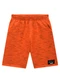 Marlan - Bermuda Menino em Moletinho Jet Black Laranja - variação: Laranja