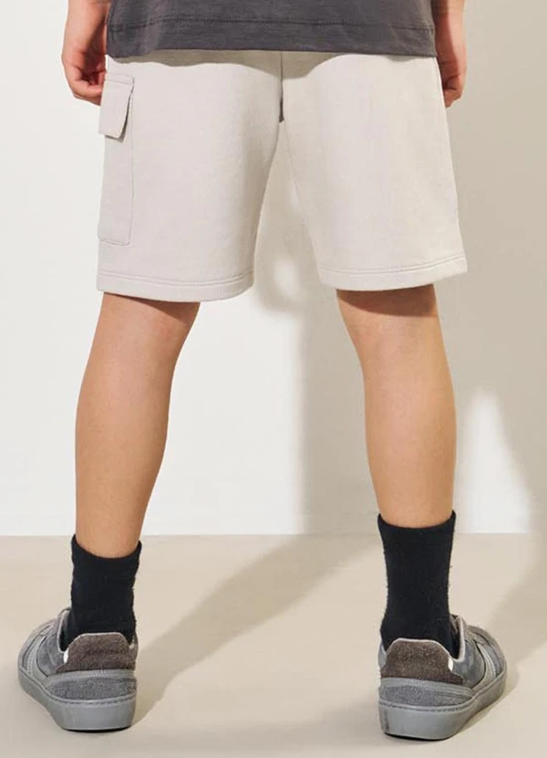 Catavento - Bermuda Menino em Moletom Cinza 2