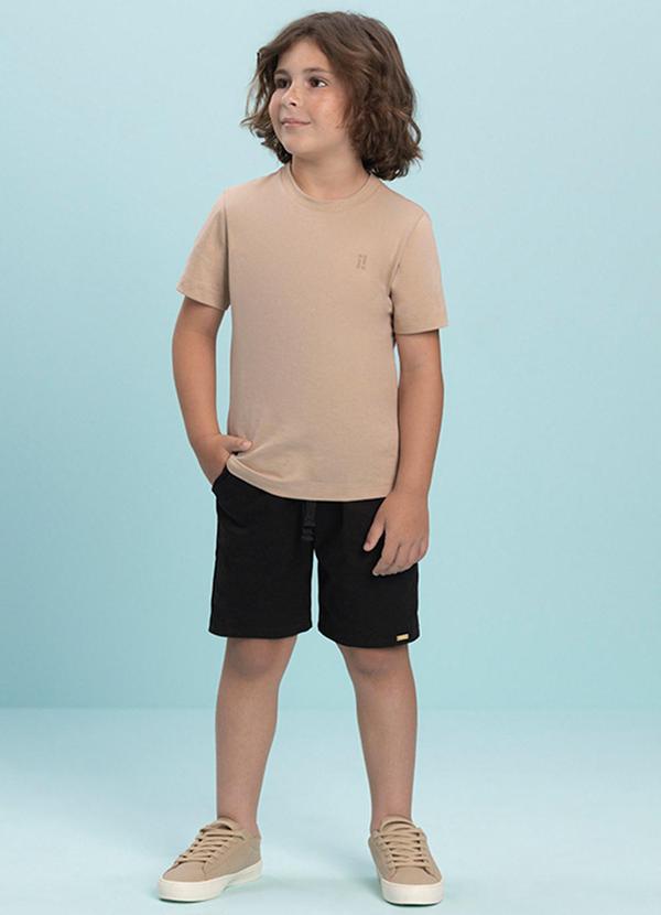 Ioluig - Bermuda Menino em Sarja com Elastano Preto 2