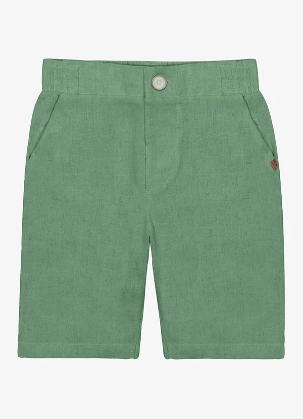 Trick Nick - Bermuda Menino Linho Strong Verde