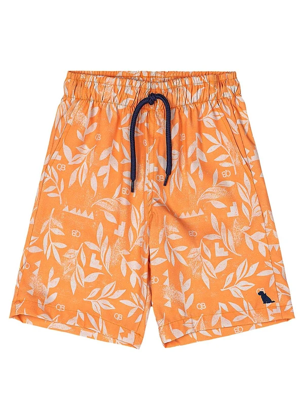 Quimby - Bermuda Menino Microfibra Laranja 3