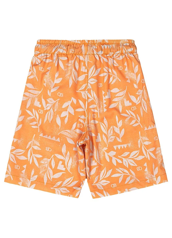 Quimby - Bermuda Menino Microfibra Laranja 4