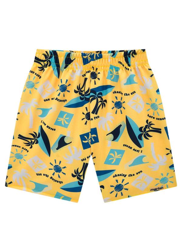 Marlan - Bermuda Menino Microfibra Little Fruits Amarelo 3