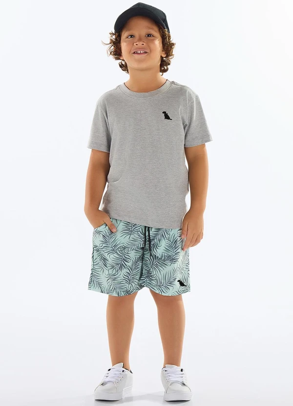 Quimby - Bermuda Menino Microfibra Verde