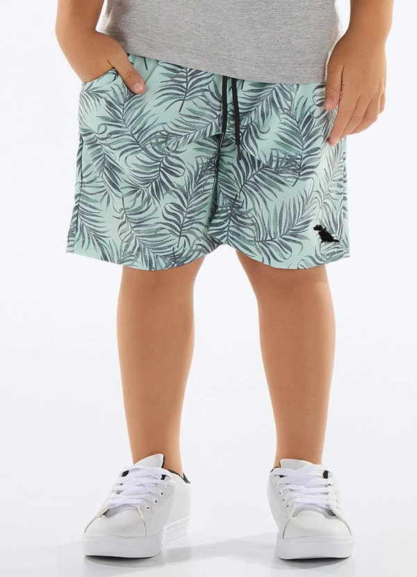 Quimby - Bermuda Menino Microfibra Verde 2