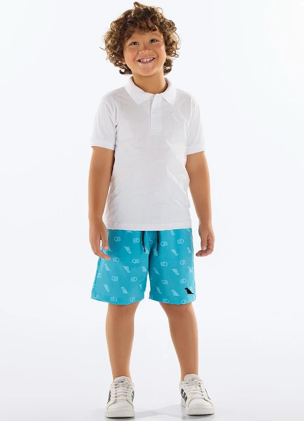 Quimby - Bermuda Menino Microfibra Verde 2