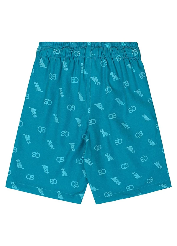 Quimby - Bermuda Menino Microfibra Verde 4