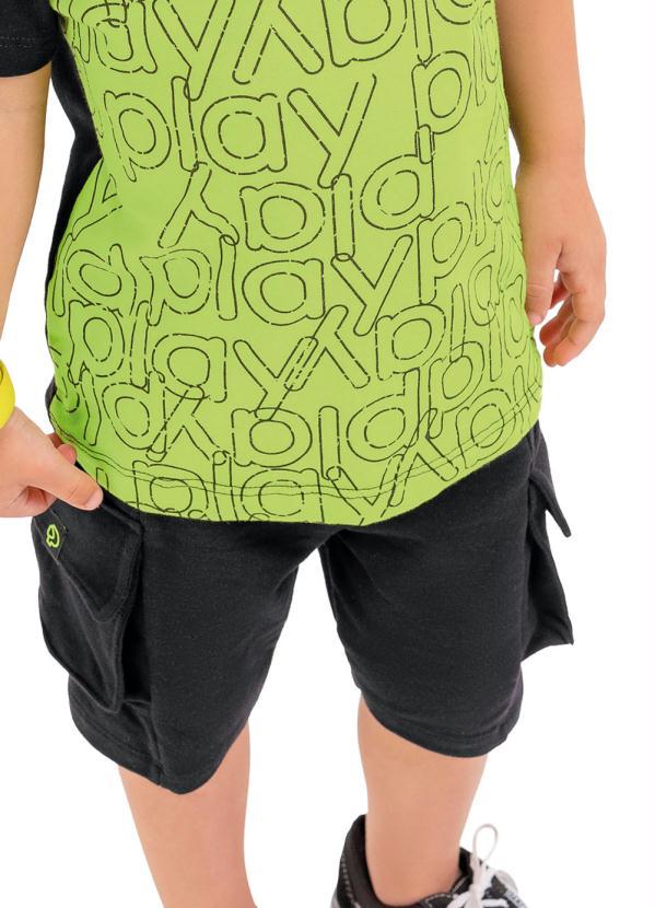 Playground - Bermuda Menino Preto 1