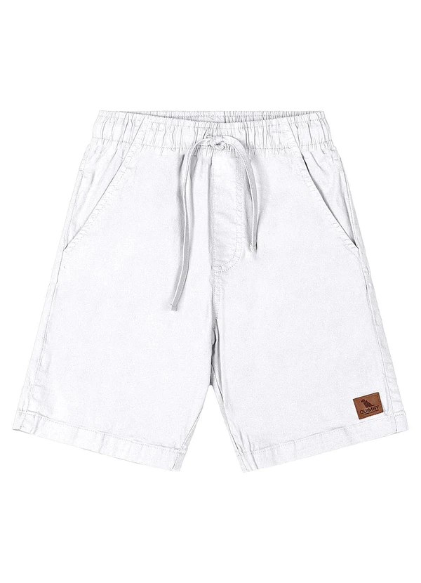 Quimby - Bermuda Menino Sarja Branco 4