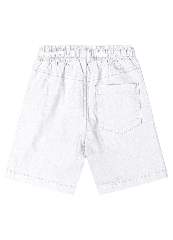 Quimby - Bermuda Menino Sarja Branco 5