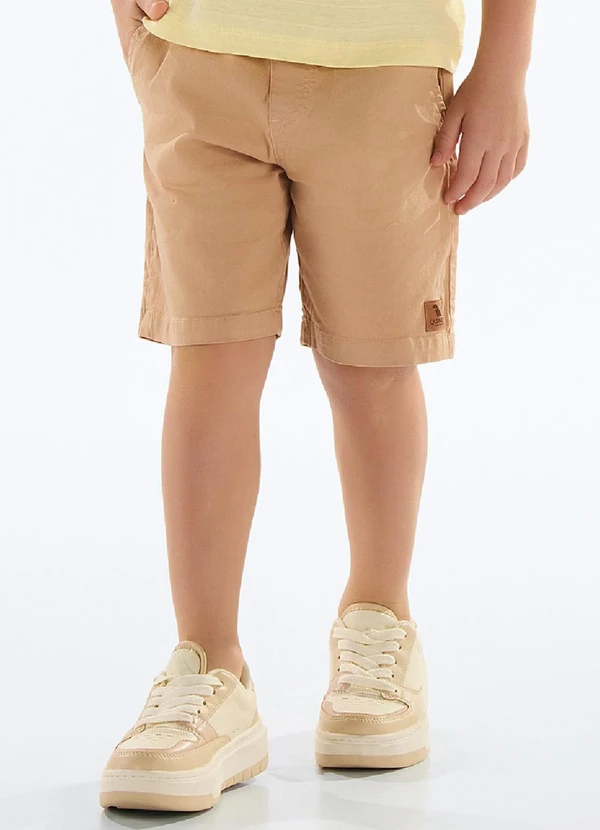 Quimby - Bermuda Menino Sarja Marrom