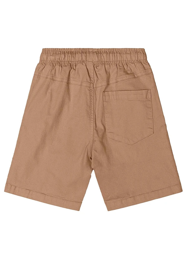 Quimby - Bermuda Menino Sarja Marrom 5