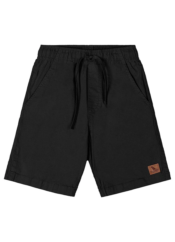 Quimby - Bermuda Menino Sarja Preto 3