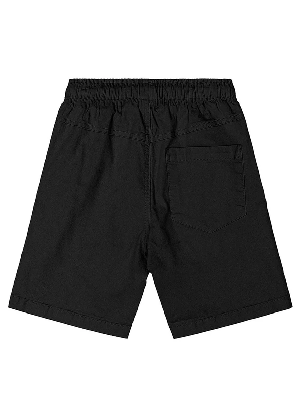 Quimby - Bermuda Menino Sarja Preto 4