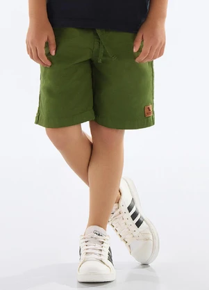 Quimby - Bermuda Menino Sarja Verde - QUIMBY