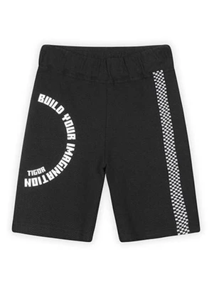 Tigor T Tigre - Bermuda Menino Tigor T. Tigre Preto - TIGOR T TIGRE