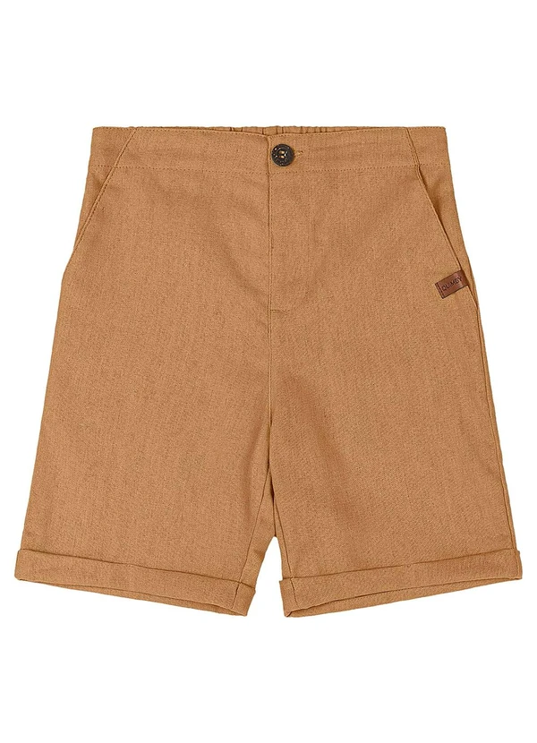 Quimby - Bermuda Menino Viscolinho Marrom 3