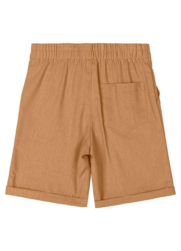 Quimby - Bermuda Menino Viscolinho Marrom 4