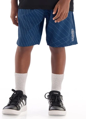 Bermuda Microfibra Estampado Quimby Azul - QUIMBY