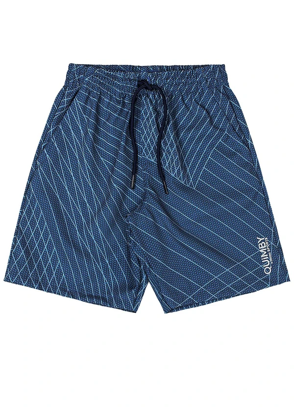 Quimby - Bermuda Microfibra Estampado Quimby Azul 3