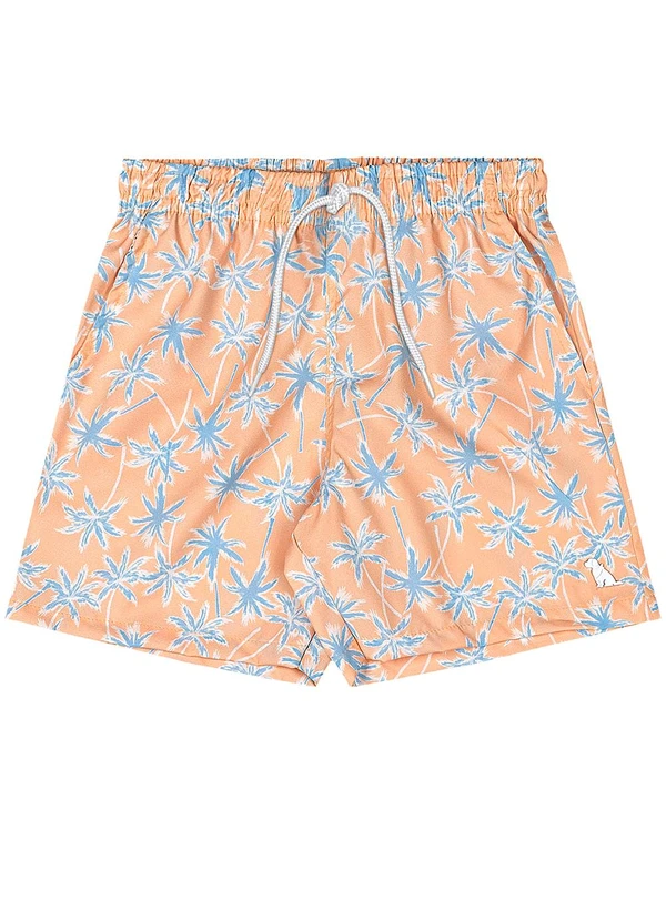 Quimby - Bermuda Microfibra Tropical Laranja 3