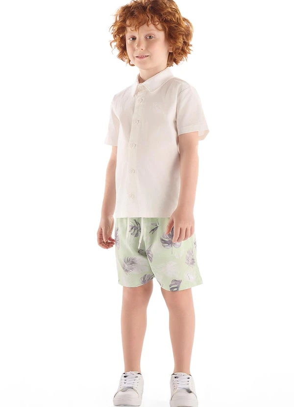 Quimby - Bermuda Microfibra Tropical Verde 2