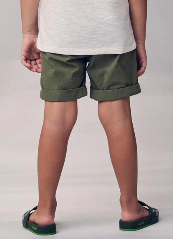 Youccie - Bermuda Militar de Sarja Verde 2