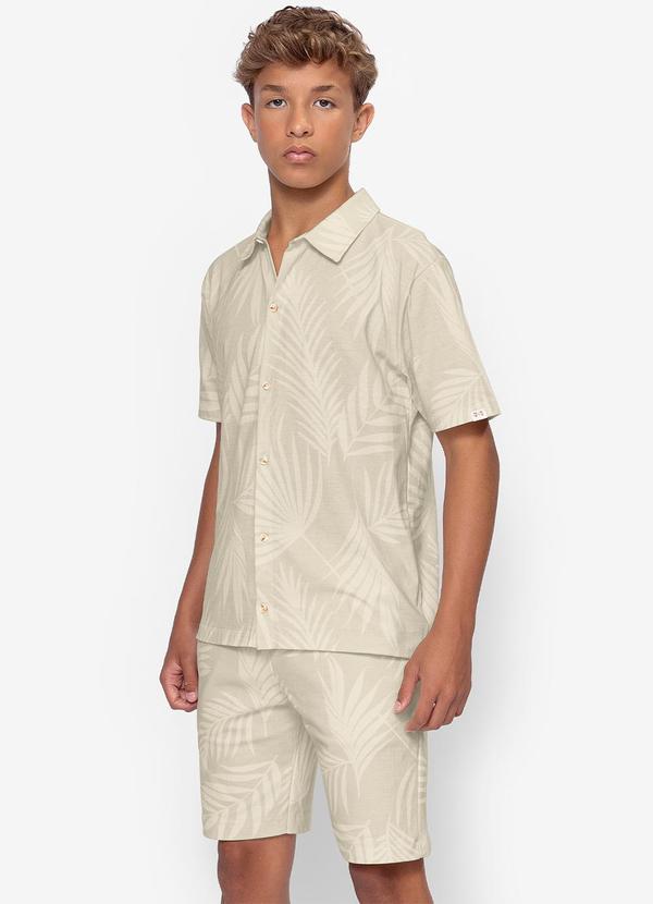 Minty - Bermuda Molecotton Masculina Bege 2