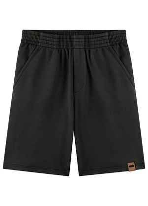 Marlan - Bermuda Moletinho com Bolso Preto - MARLAN