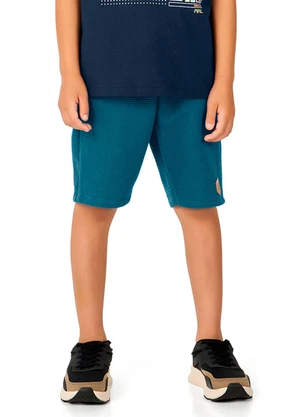 Marlan - Bermuda Moletinho com Bolsos Azul - MARLAN