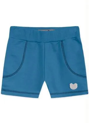 Tigor T Tigre - Bermuda Moletom Bebê Azul - TIGOR T TIGRE