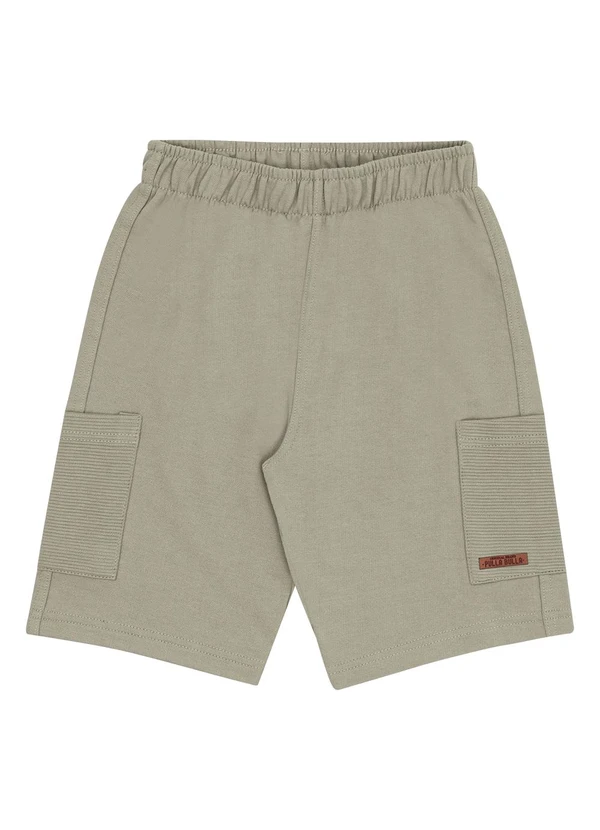 Pulla Bulla - Bermuda Moletom e Malha Relevo Verde 3