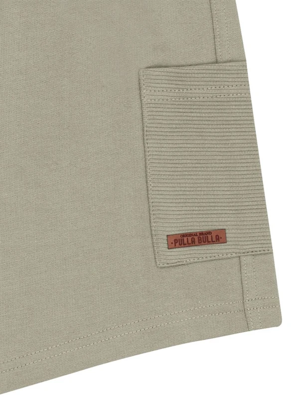 Pulla Bulla - Bermuda Moletom e Malha Relevo Verde 4