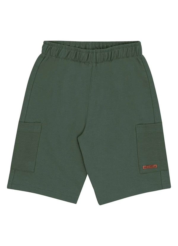 Pulla Bulla - Bermuda Moletom e Malha Relevo Verde 1