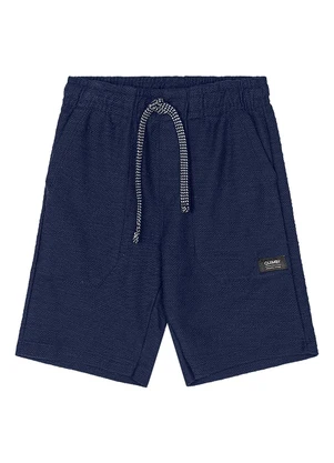 Quimby - Bermuda Moletom Flamê Menino Azul - QUIMBY