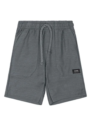 Quimby - Bermuda Moletom Flamê Menino Cinza - QUIMBY