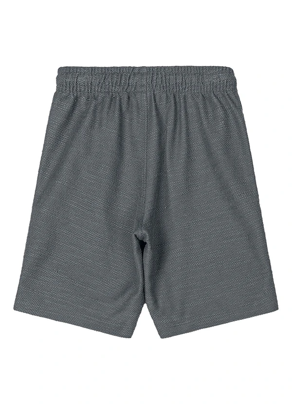 Quimby - Bermuda Moletom Flamê Menino Cinza 2