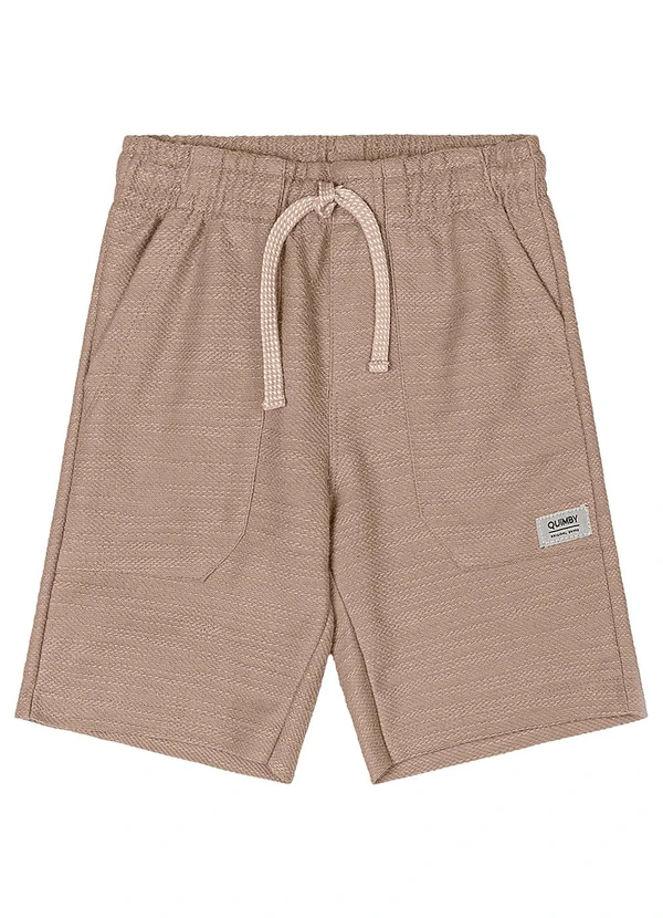 Quimby - Bermuda Moletom Flamê Menino Marrom 3