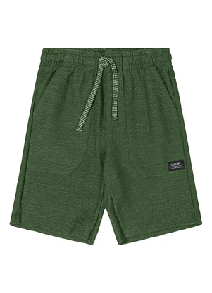 Quimby - Bermuda Moletom Flamê Menino Verde - QUIMBY