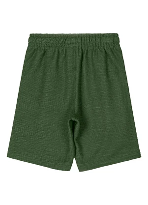 Quimby - Bermuda Moletom Flamê Menino Verde - QUIMBY