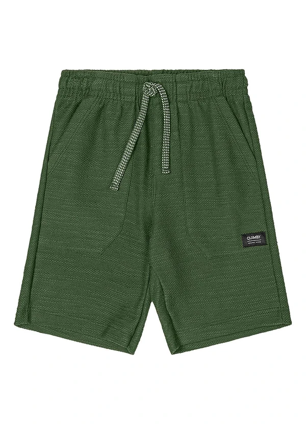 Quimby - Bermuda Moletom Flamê Menino Verde